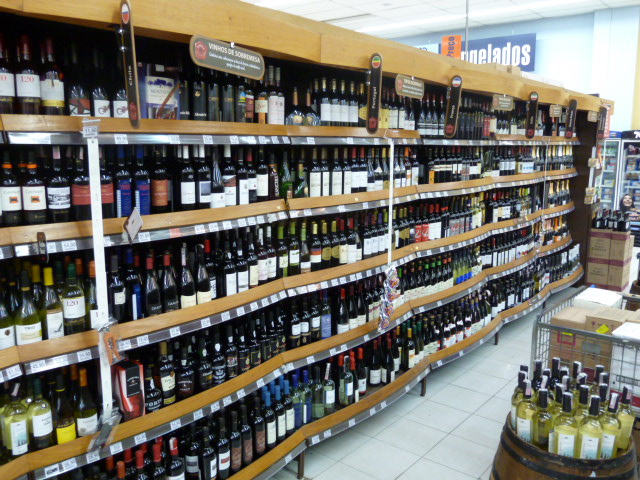 Prateleira de vinho tradicional
